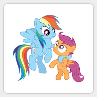 Rainbow Dash and Scootaloo 1 Sticker